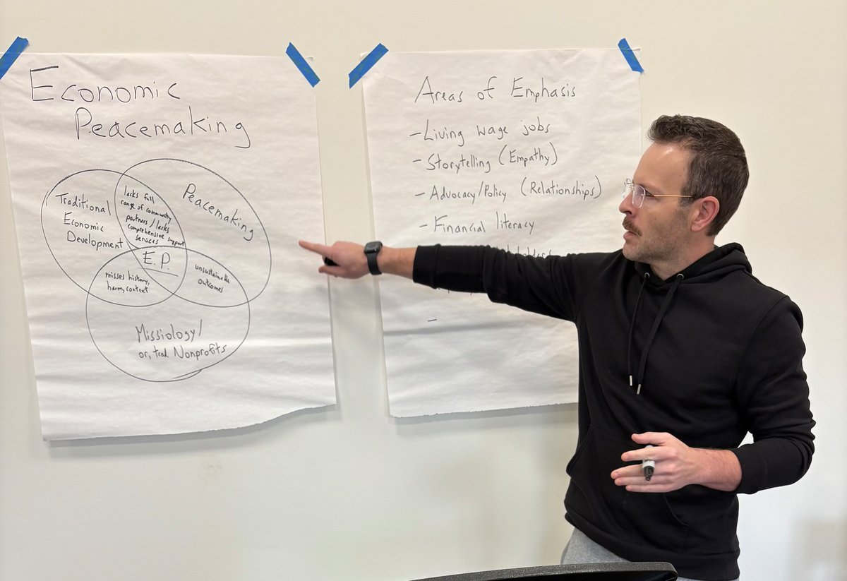 Dr. Brian Humphreys teaching Economic Peacemaking framework