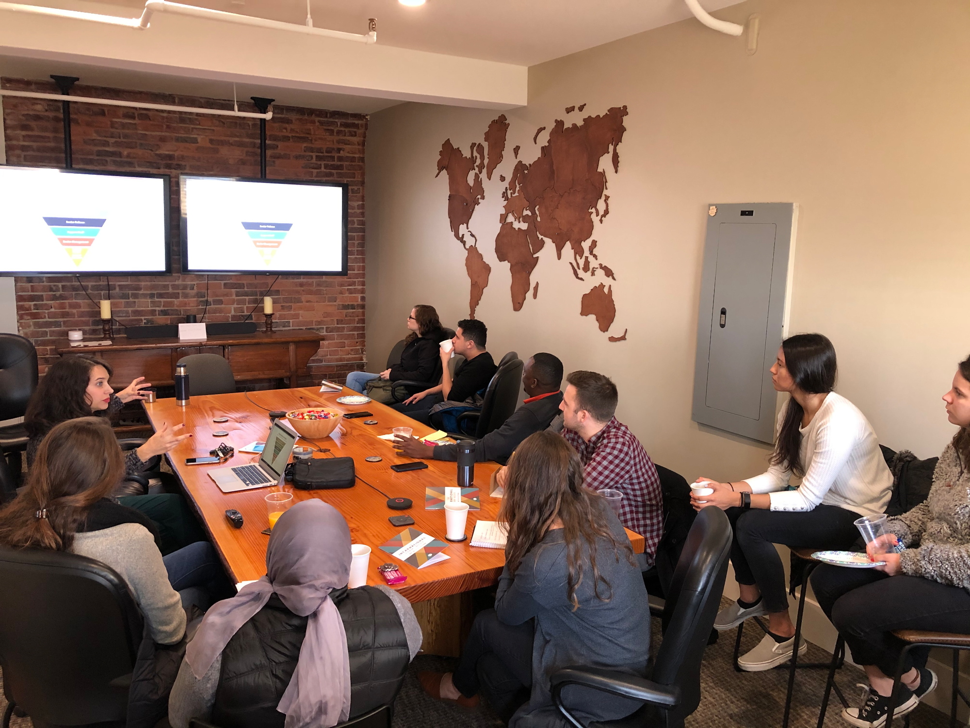 Dr. Brian Humphreys leading a collaborative strategic planning session with nonprofit leaders